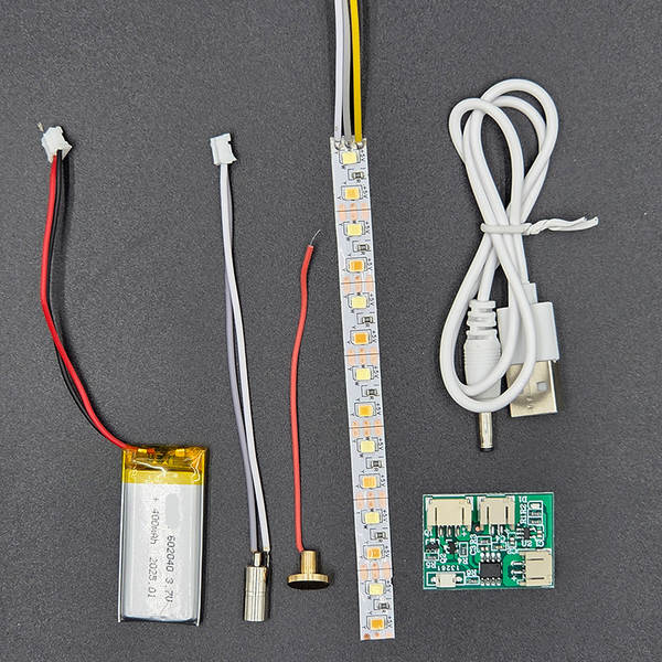 Lâmpadas LED de baixa pressão 5V autocolante de atmosfera de lâmpadas de lâmpadas de iluminação de linha de três cores para a casa de recarga