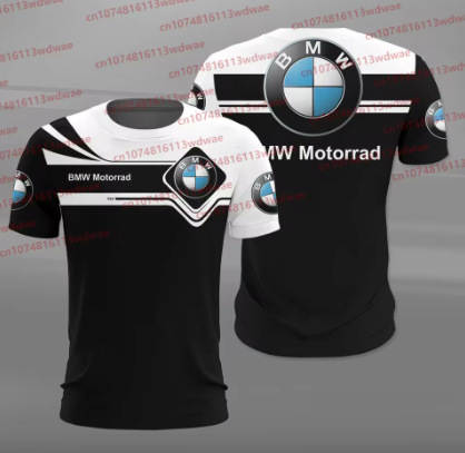 T-Shirt masculino BMW Motorcycle Racing T-Shirt confortável Moto GP de mangas curtas