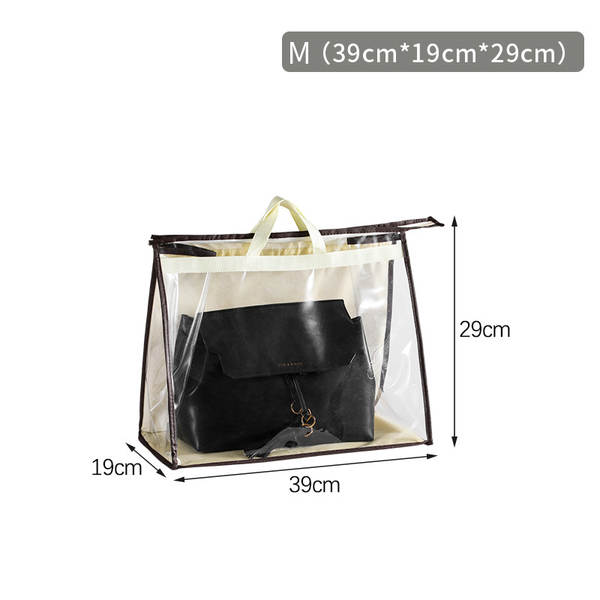 Saco de armazenamento de sacolas de alta capacidade do guarda-roupa suspenso de lixo de armazenamento do saco de armazenamento do PVC visível do saco de poeira