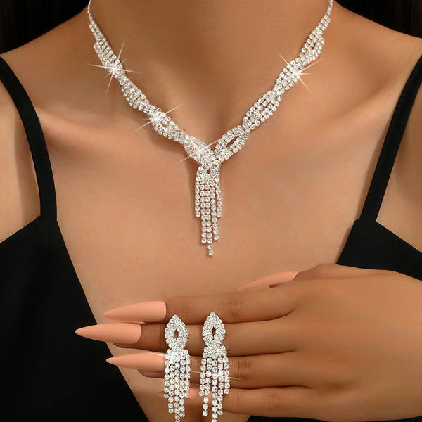 Preço especial!Joias europeias e norte-americanas de moda de alta qualidade de alta qualidade de joias de cristal