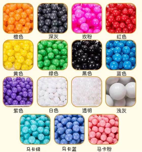 Fabricante fornece diretamente um milhão de bolas de mar coloridas macaron brinquedos para bebês para bebês para o parque infantil de basquetebol