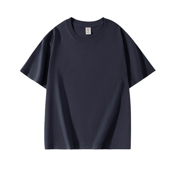 Guangdong Ware 2025 Verão limpo e fresco 695#220 gramas de algodão puro de ombro curto T-shirt 14 cor