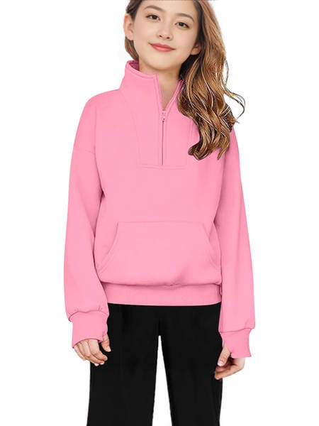 Blusa esportiva infantil de manga longa
