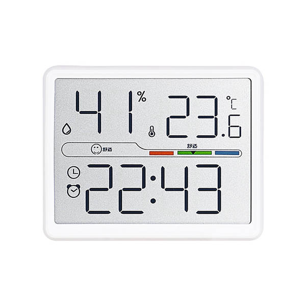 Relógio eletrônico finíssimo relógio digital simples de parede LCD pequeno relógio multifuncional de temperatura de relógio eletrônico 8218