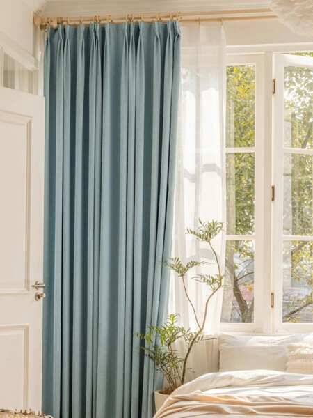 Armazenamento disponível Diversidade de cor pura 100% de cobertura de tecido de cortinas