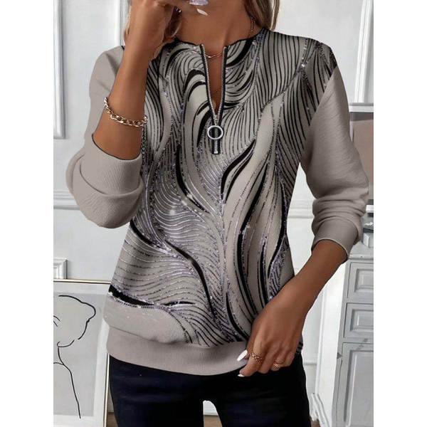 Outono Novo Modelo Europeu e Americano Lingerie Feminino T-Shirt Pós-Símia Vintage Camiseta Desportiva