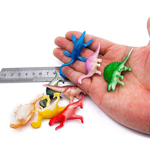 48 cross-border 2 polegadas 5-7cm mini dinossauro coração plástico simulado dinossauro modelo arqueológico brinquedo atacado
