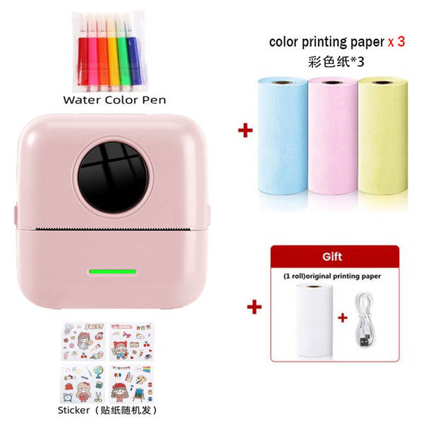 Mini impressora sem fio sem fio de venda quente transfronteiriça celular inteligente sem tinta Bluetooth impressora de fotos domésticas de pequeno porte