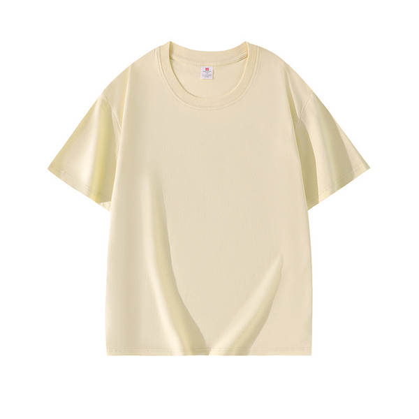 Guangdong Ware 2025 Verão limpo e fresco 695#220 gramas de algodão puro de ombro curto T-shirt 14 cor