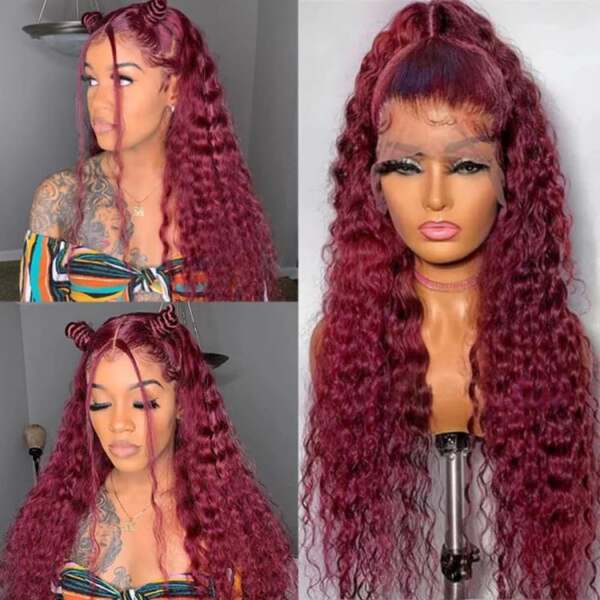 Penteado de Cabelo Cacheado Vermelho