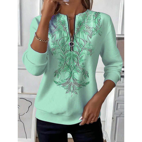 Outono Novo Modelo Europeu e Americano Lingerie Feminino T-Shirt Pós-Símia Vintage Camiseta Desportiva