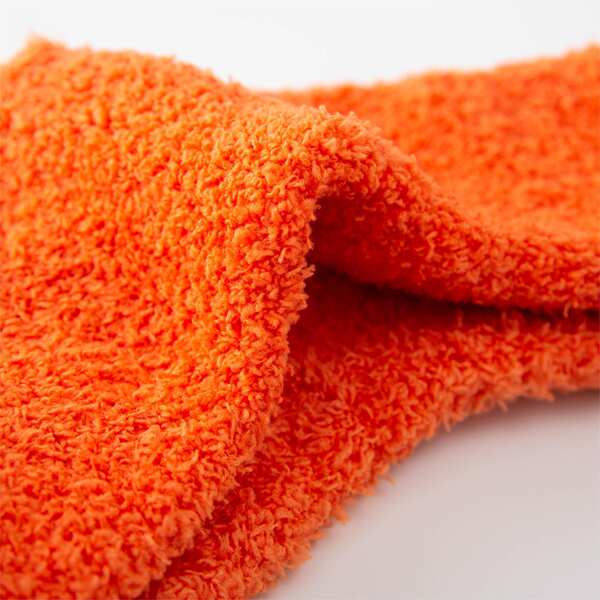 Sapatilhas transfronteiriças puras de casaco de coral com meias-cabeças de outono e inverno para aquecimento doméstico Sapatilhas de chão femininas com toalhas espessas Sapatilhas