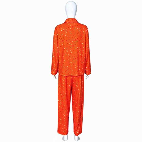 Mãe fantasma cos vestido Coraline menina laranja ondas vestido cosplay Halloween vestido
