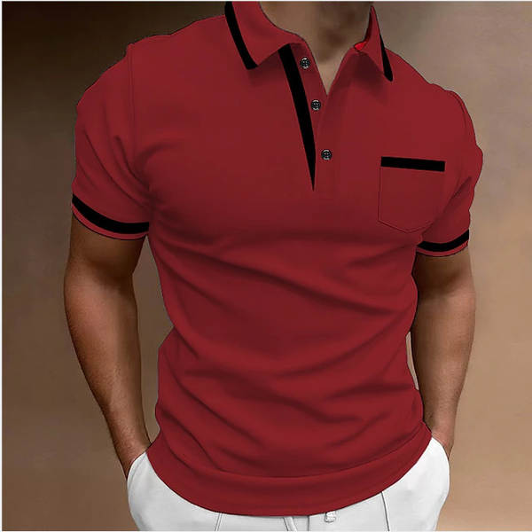 2023 Cross-border Europa e América Camiseta de esportes de lazer de três pedaços POLO camisa de golfe digital impressão de camisa