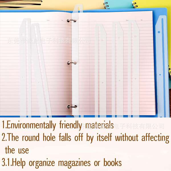 Organizador de Revistas Plástico para 3 Anilhos