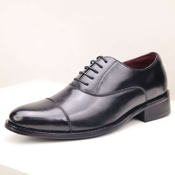 Sapatos de couro Oxford masculino