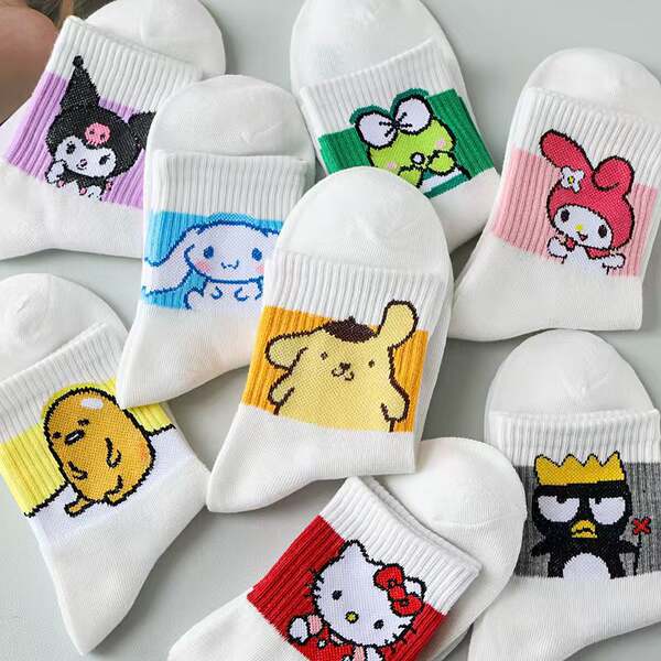 Meias de Inverno com Animais Cartoon