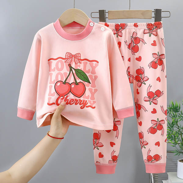 Conjunto de pijama de algodão para crianças