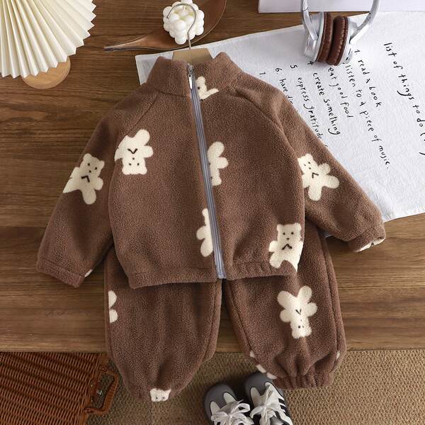 Conjunto de pijama infantil aquecido