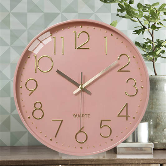 Relógio de relógio de 12 polegadas da fábrica de relógios de varejo de relógio de pedras modernas simples de plástico sala de estar digital clock