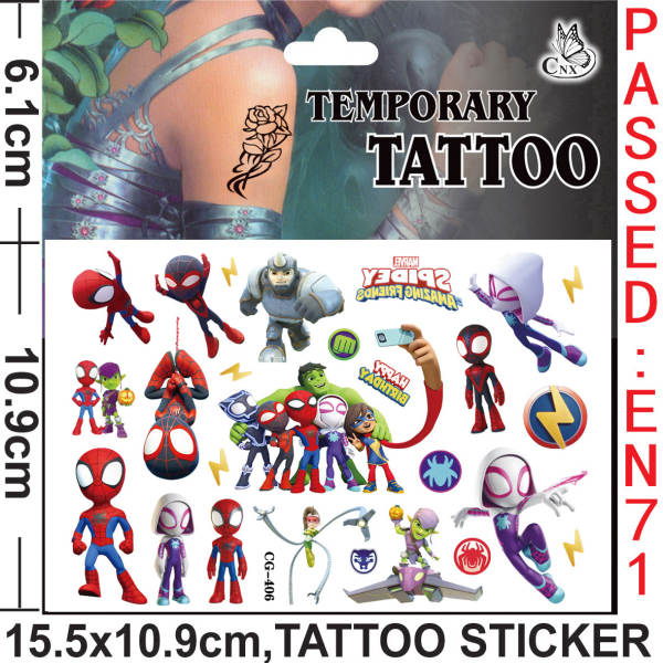 Tatuagem Temporária de Spiderman