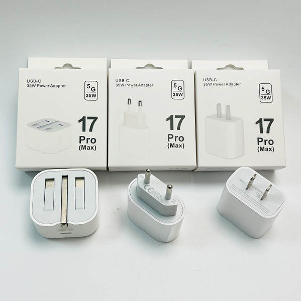 Cabeça de carregamento transfronteiriça de 35W para a Europa e os EUA para o novo carregador de iPhone 17 da Apple