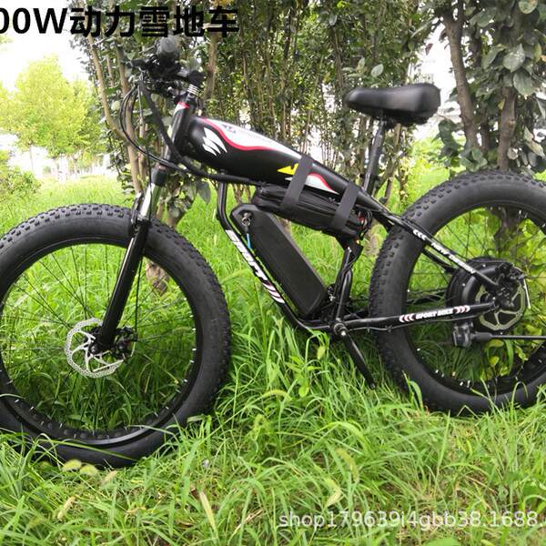 26 polegadas 4,0 pneus snowboard 1500W motor velocidade de alumínio de liga de gordura assistente elétrico 48V montanha auto