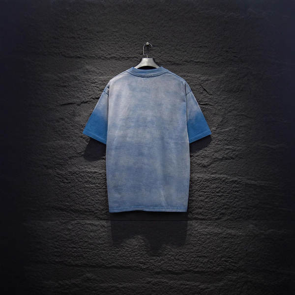 Versão correta do MIU Mu25SS Primavera nova lavagem de água fazer a letra velha T-shirt namorado de pulseiras curtas fabricante direto