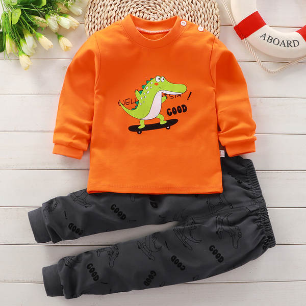 Conjunto de pijama de algodão para crianças