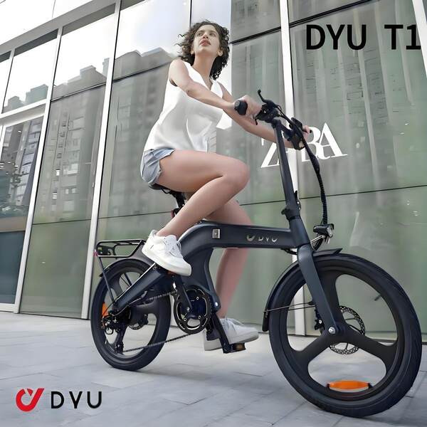 Grande Peixe Fonte Transfronteiriço bicicleta elétrica duas rodas dobrável leve transmissão de velocidade masculina e feminina passo a passo de lazer moda