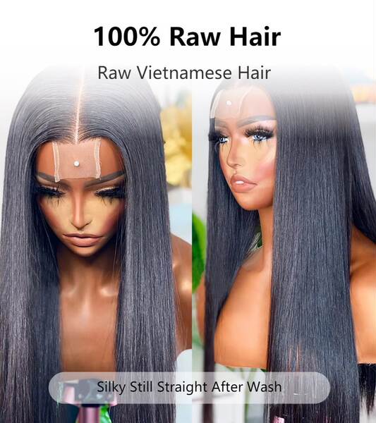Raw Vietnamese Bone Straight Human Hair Wig