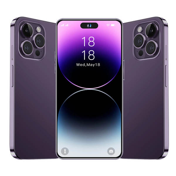 4G smartphone transfronteiriço i14promax 3+64 grande ecrã de 6,8 polegadas OTG carregamento rápido comércio exterior