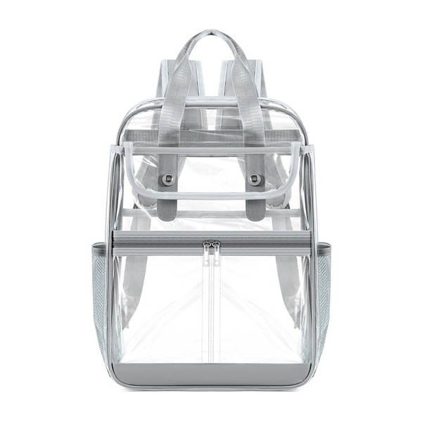 Amazon Transboundary Supply Transparente backpack pvc duplo ombro saco pvc saco grande capacidade saco estudante