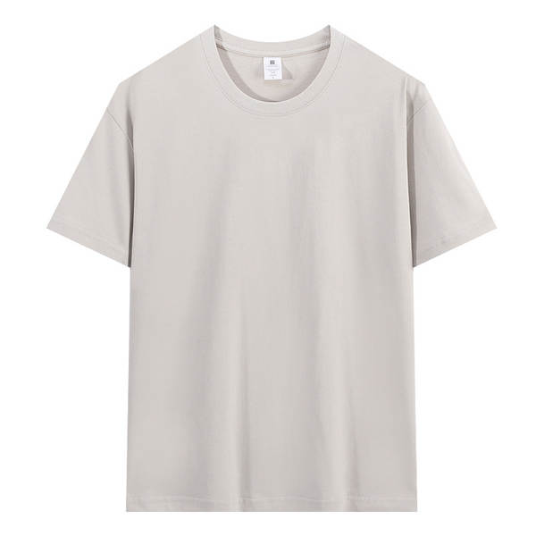 Vestido de verão de algodão curto T-shirt para meninos adolescentes meia-mancha 200 gramas peso pesado de verão de lazer relaxante