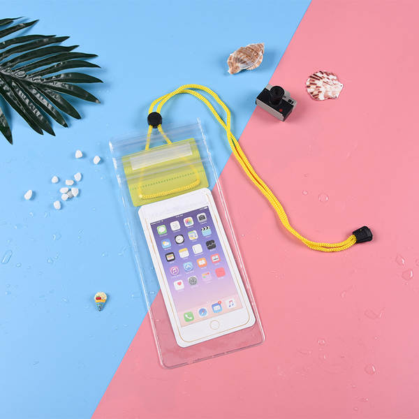 Três bolsas transparentes de telefone celular à prova d'água personalizadas tela táctil mágica bolsas inteligentes à prova d'água fabricantes atacado