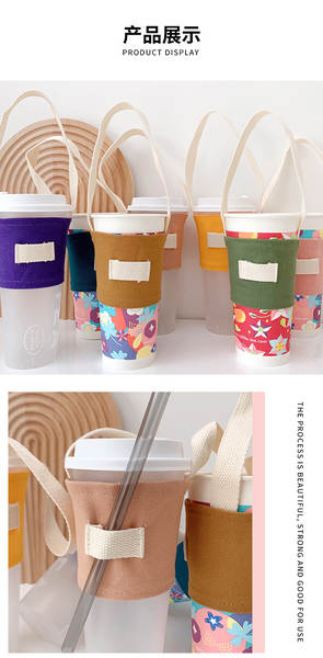 Bolsa de Tecido para Copos de Café
