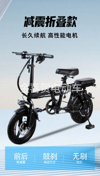 Bicicletas elétricas de dobragem sem escovação Motor de longa duração de vácuo fabricante fornece bicicletas elétricas de dobragem