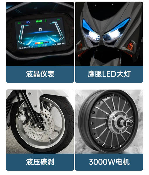 Moto Elétrica de Longa Duração