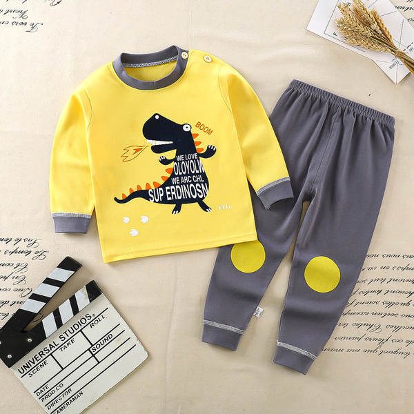 Conjunto de pijama de algodão para crianças