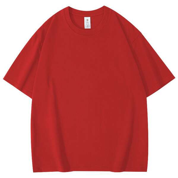 T-shirt de algodão curto personalizado padrão de logotipo de roupa de trabalho de casaco de algodão 220 gramas transfronteiriço comércio exterior atacado