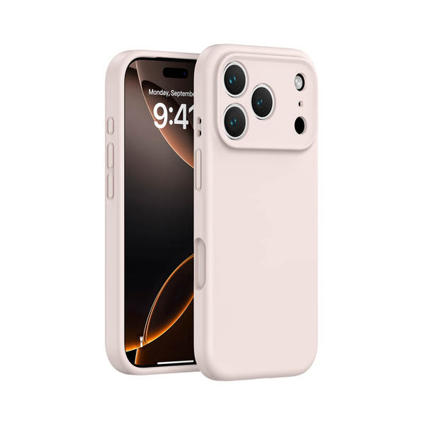 Aplicável ao iPhone 17 PROMAX Telemóvel Capa de silício líquido poros Apple 17 com botão de proteção contra queda AI