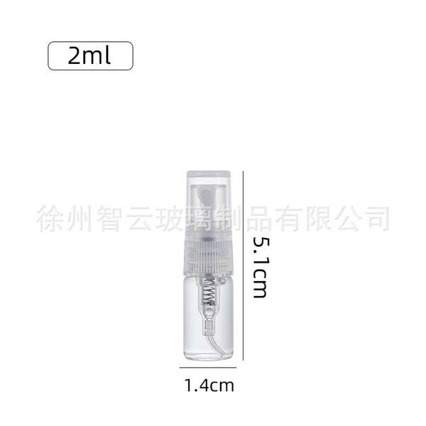 Pulverizador de vidro de garrafa de perfume 2ml3ml5ml10m de garrafa de vidro de desinfecção de névoa fina