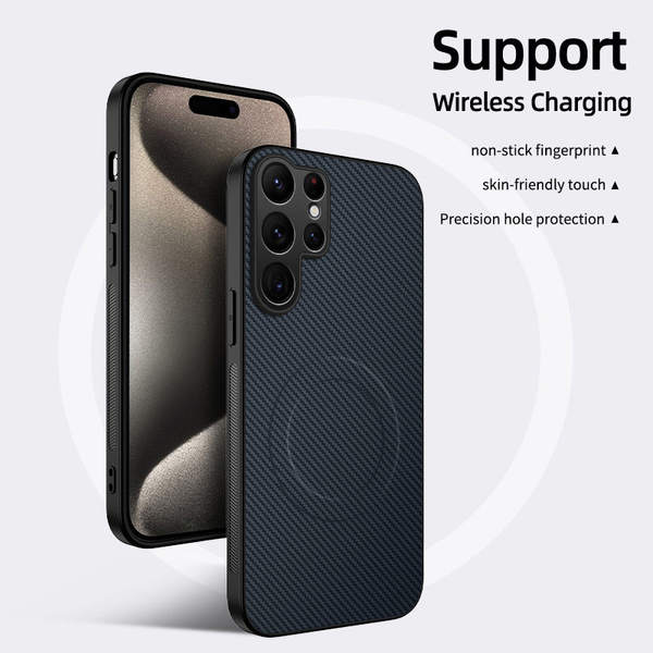 Aplicável a Samsung S26 telemóvel novo cartucho de fibra de carbono Samsung S26FE telemóvel de aspiração magnética A90