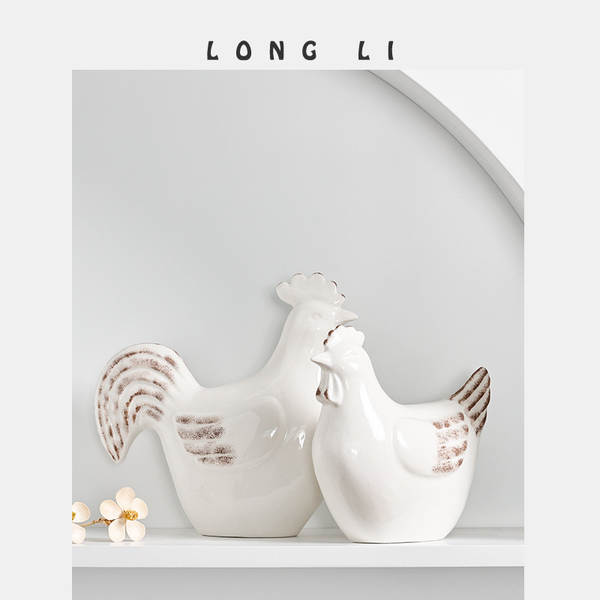 Lonely cerâmica frango frango moderno simples pedaços criativos casa sala de estar decoração de escritório