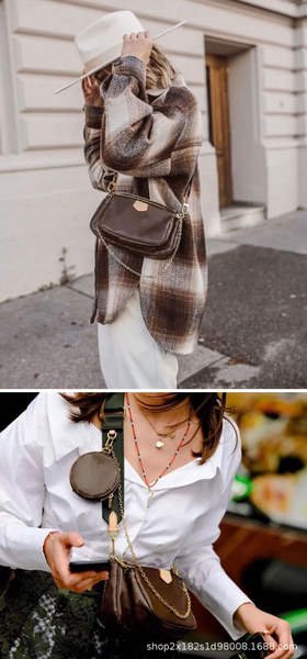 Bolsa de ombro feminina de tecido