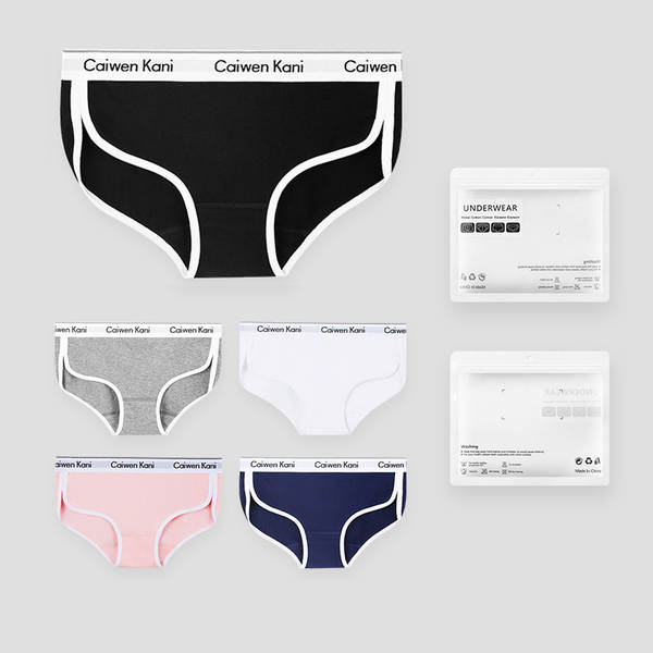Pequenas roupas femininas penteados de algodão puro verão meia cintura antibacteriana menina sem traços sexo feminino triângulo calças curtas cabeça