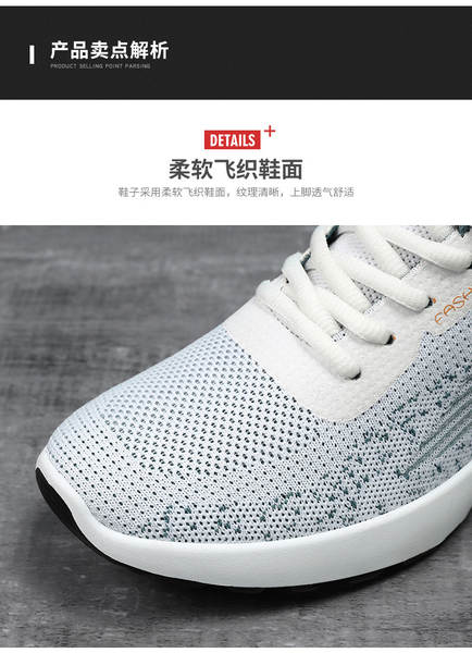 Sapatos masculinos de verão novos fabricantes de vendas diretas de colchões de ar suaves com centenas de sapatos esportivos a granel transfronteiriços de tecelagem aérea