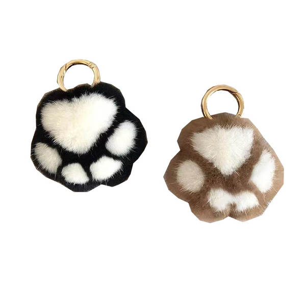 Pendente de gato de pelúcia para bolsa