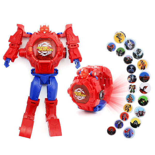 Relógios robóticos de desenho animado, relógios eletrônicos, relógios de desenho animado, relógios de brinquedo