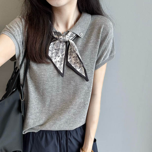 Camisa curta feminina de linho